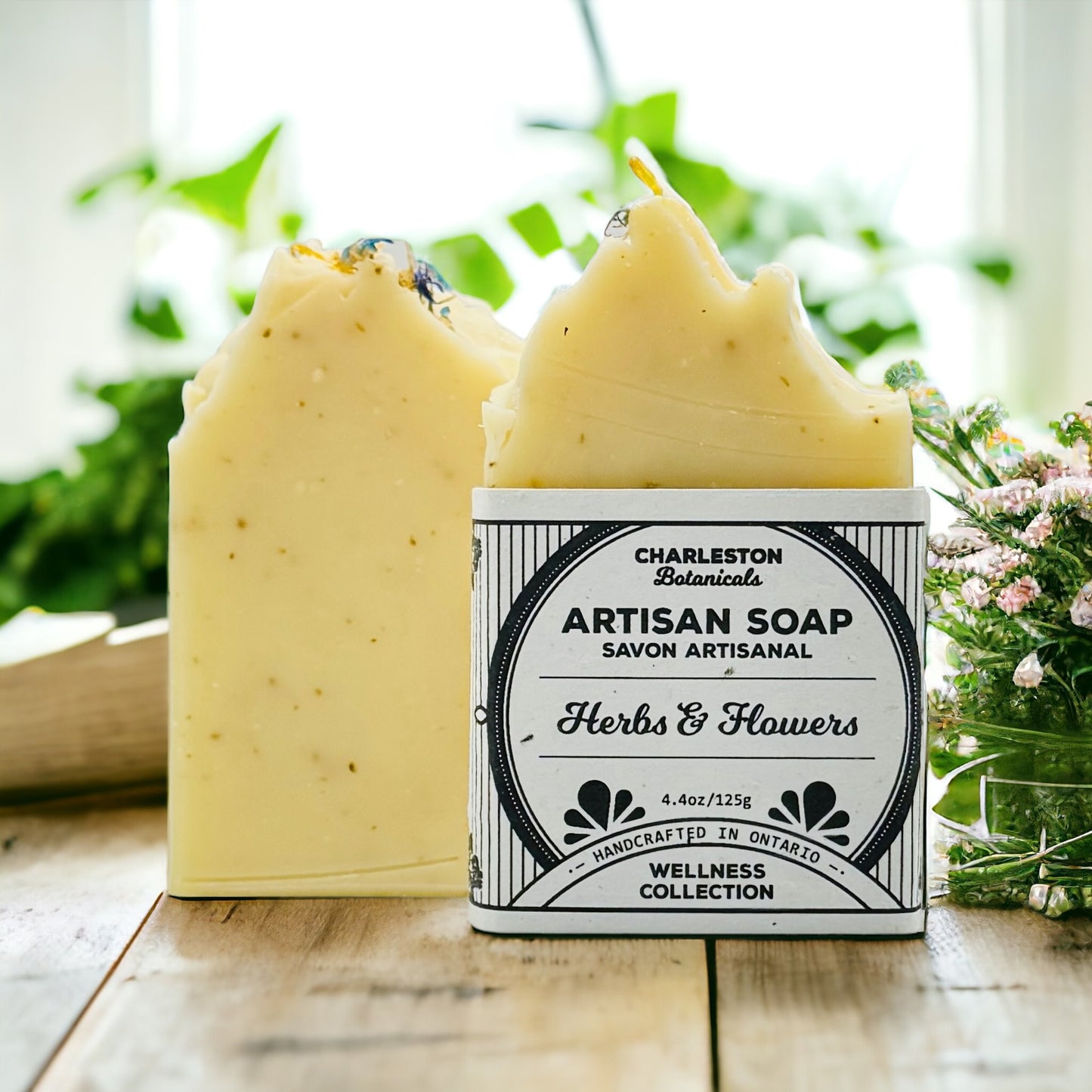 Savon artisanal aux herbes et fleurs